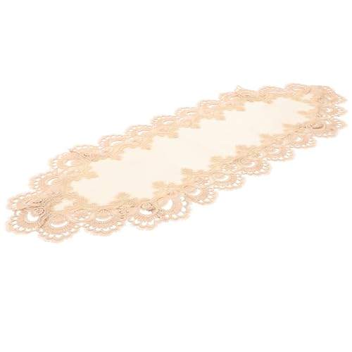Hemobllo Mantel Decorativo de Encaje Blanco de Mesa Resistente Manchas y Arañazos para Picnic Fiesta y Banquete