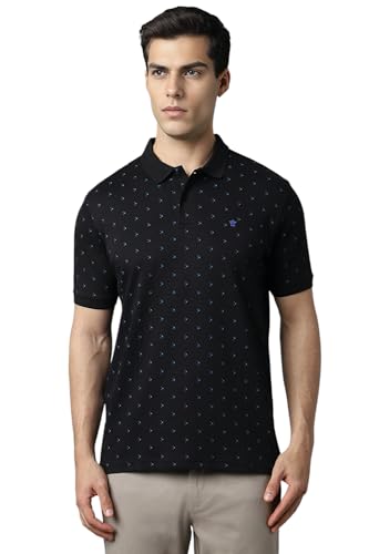 Image of Louis Philippe Men's Cotton Solid Regular Fit T-Shirt