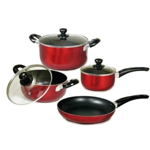 7-Pc Aluminum Nonstick Cookware Set, Bakelite Handles