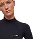 FALKE Damen Baselayer-Shirt Warm Turtleneck W L/s Sh Funktionsmaterial schnelltrocknend 1 Stück, Schwarz Black 3000, XL