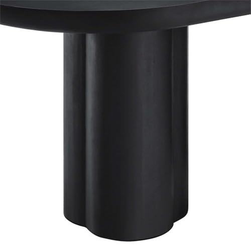Image of Modway EEI-6764-BLK Caspian 72 inch Oval Concrete Dining Table, Black