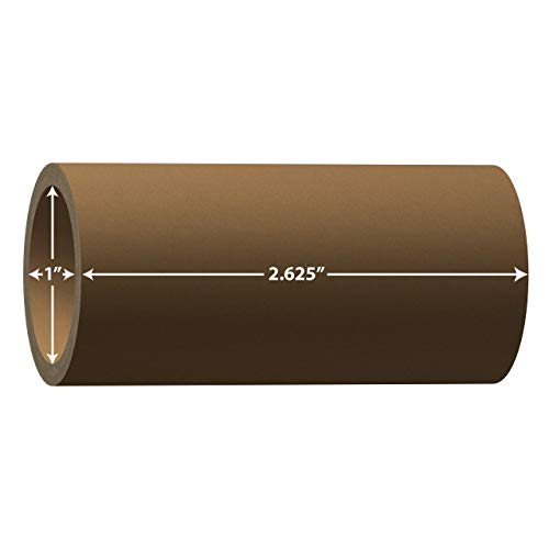 Label Cores 1" Inner Diameter. Rigid Cardboard. Variety of Widths Available. (1" Inner Diameter X 2.625" Width)