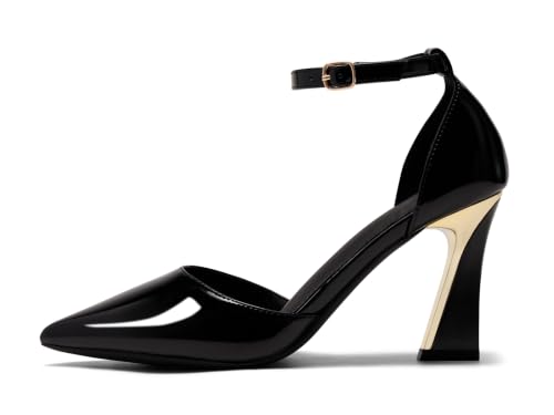 Image of Womens Pumps Point Closed Toe High Heels Ankle Strap Heeled Sandals | Adjustable Buckle Strap, Wedding, Party, Comfortable, Dress Shoes, Business Casual