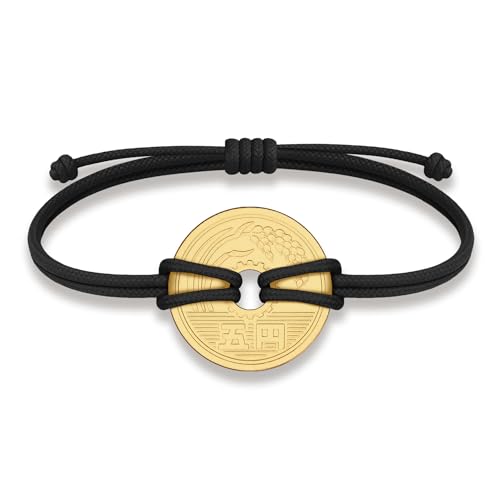 Image of HOBBY OF KINGS Good Luck Coin Bracelet | 18k Gold Plated Wristband | Handmade Jewelry for Collectors and History Lovers