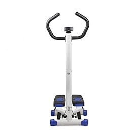 Wagan HealthMate Pivot Stepper Walkout Fitness Step Machine Trainer Exercise Stair Stepper Machine with Handlebar and Digital Display