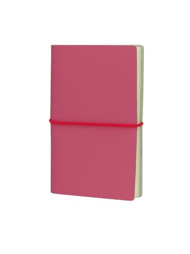 Paperthinks Rhodamine Memo Pocket Recycled Leather Notebook, 3.5 x 6-inches,PT92474