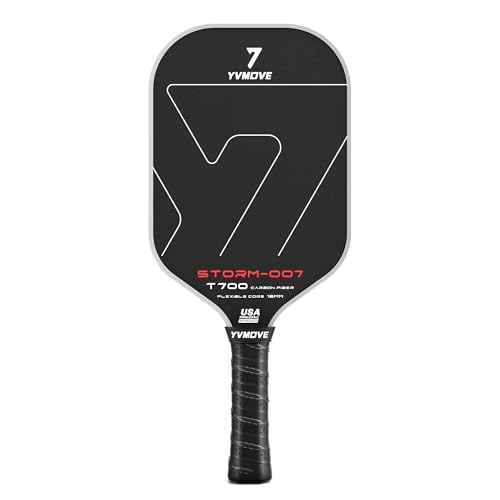YVmove Pickleball Paddle with T700 Raw Carbon Fiber...