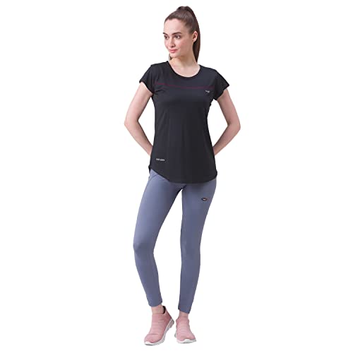 Image of berge' Ladies Polyester Dry Fit Western Shirts & Tshirts for Women, Quick Drying & Breathable Fabric, Gym Wear Tees & Workout Tops