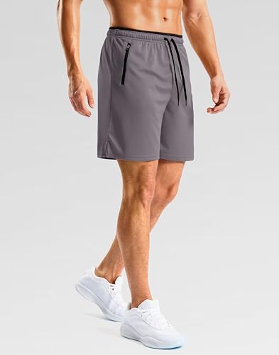 Image of G Gradual Men's Gym Workout Shorts Zipper Pockets 5 inch / 7 inch Quick Dry Breathable Runing Athletic Short for Men