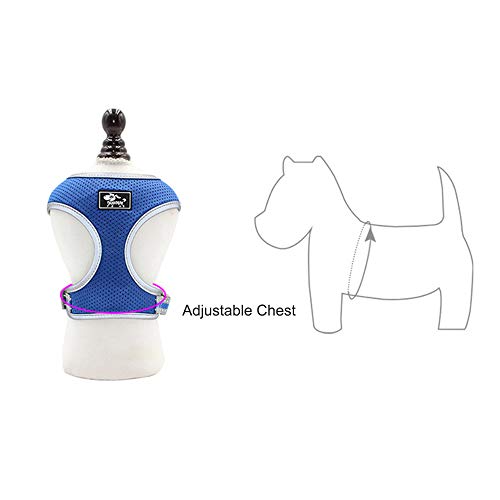 Festnight Arnês para cães Arnês para animais de estimação sem puxar Arrasto para cães com ar, malha