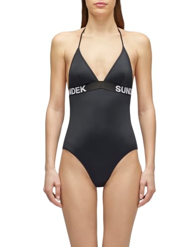 Maillot de bain noir femme Sundek Gabriela pour affiner la silhouette