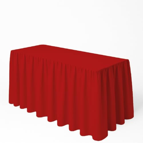 El Mejor Listado de Mantel rojo , tabla con los diez mejores. 42 Mosley Mantel Bambalina para tablon de Banquetes 2 Medidas Varios Colores (Rojo, 180x75)