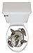Produktbild Forum Novelties X75040 Blutige Ratte WC-Sitz-Aufkleber, braun, Einheitsgröße, Welttag des Buches, Halloween, Halloween