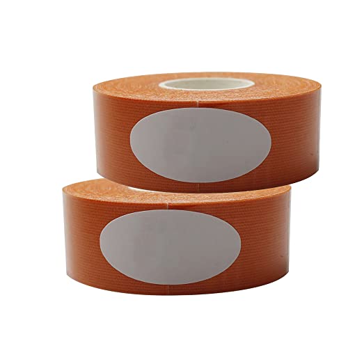 LTLCLZ 2Rolls Kinesiology Tape Athletic Recovery Elastic Tape Muscle Self Adhesive Bandage Support for Gym Fitness Bandage Type,Orange,5CM