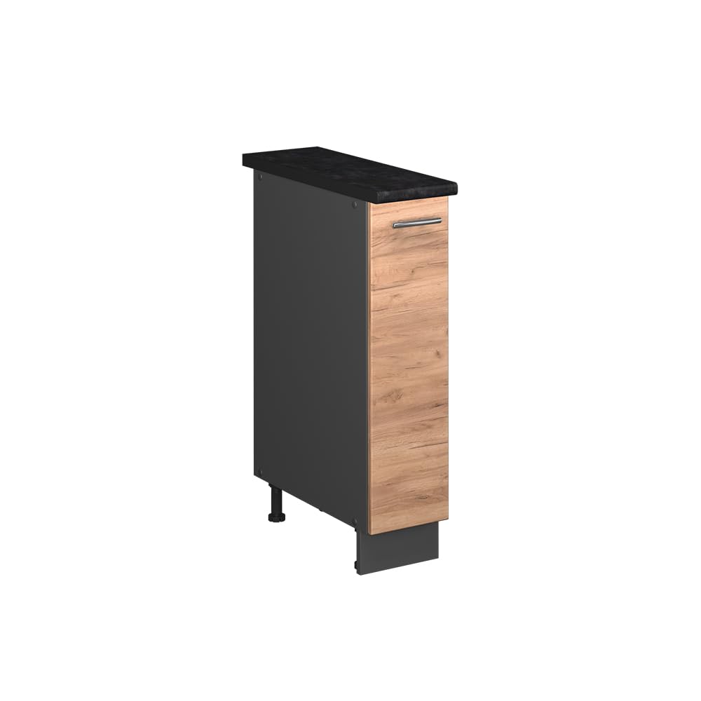 Vicco Colonna dispensa cucina Fame-Line Rovere dorato/Antracite 20 cm