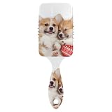 Loving Puppies Corgi Hair Brush for Wet & Dry Hair Grip Soft Bristles for Anti Static & Frizz Air Cushion Comb for Women Girls