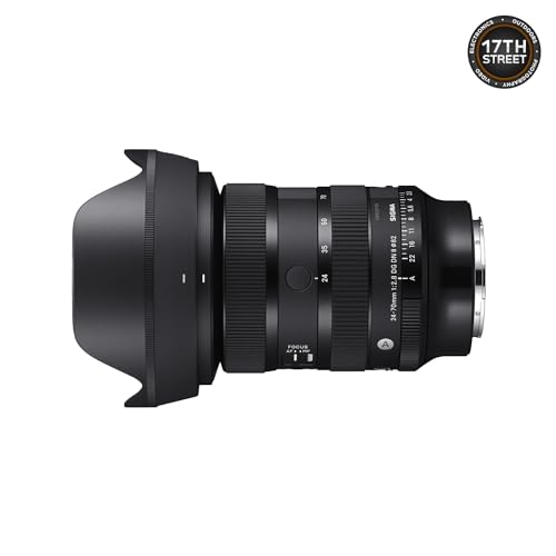 Sigma 24-70mm f2.8 DG DN II Art Lens Sony E, Full Frame Format, Six SLD Elements, Rounded 11-Blade, Godox Flash TT350S Mini, 64GB Extreme PRO Memory Card & Waith Cleaning Cloth (Bundle Set)