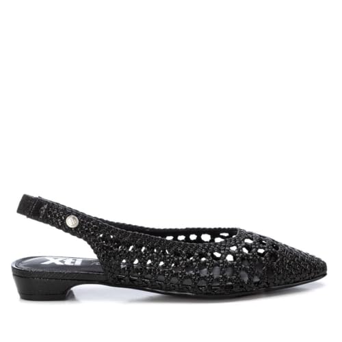 XTI - Zapato Mujer Negro - Calzado Cómodo y Versátil - Moda Casual - Modelo 14378503 (Talla 38)