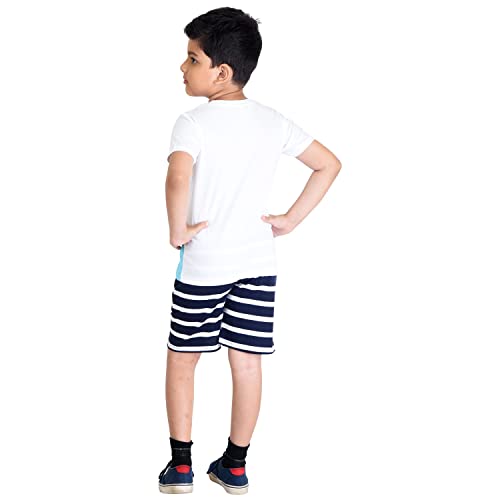 Image of Clothe Funn Boys Printed Cotton Half Sleeves T-Shirt & Shorts Set