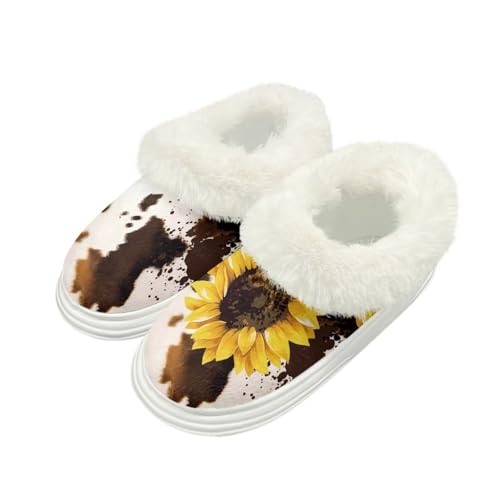 FOR U DESIGNS Women's Lightweight Slippers Fuzzy Warm House Shoes with Anti-Skid Sole Washable Comfortable Indoor Slipper - Main Image