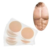 HSAJS 60 Stück Herren Unsichtbare Nippelpads Atmungsaktiv Hypoallergen Einweg Nackt Farbe Nippelabdeckung Unsichtbare Brustwarzenabdeckung für Läufer & Athleten (35mm)
