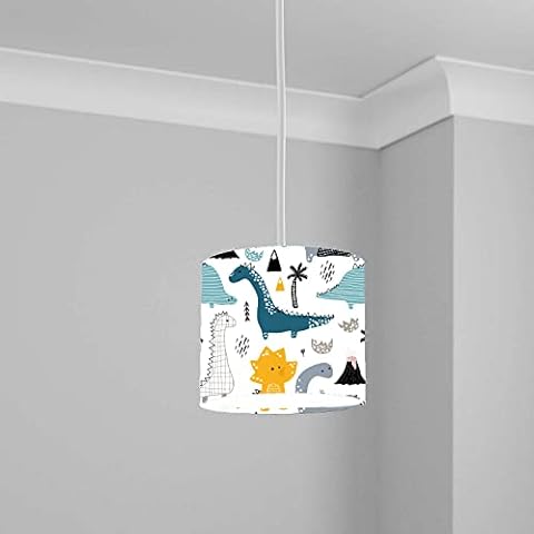 Dinosaur Multicoloured Lampshade for Kids' Rooms Cover