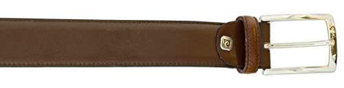 Pierre Cardin Brown Classic Square Silver D-Ring Adjustable Belt Adjustable Mens Belt-362
