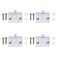 4 Pcs schrankschalter schnappschalter türkontaktschalter 230v möbeltür Truhenschalter Elektrischer,lichtschalter schnapshalter türschalter,normalerweise schließen endschalter,weiß