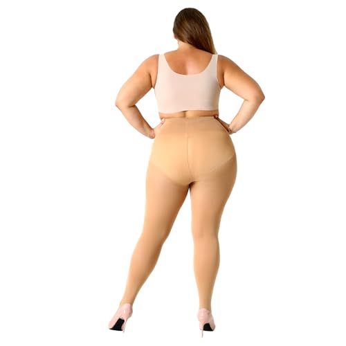 Image of MANZI Plus Size Tights for Women Queen Size Nylons Stockings Pantyhose