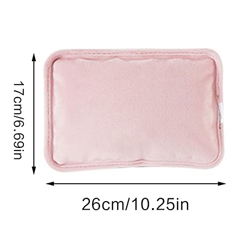 Hot Water Bottle Electric Rechargeable Heating Pad,Portable Hot Water Bag,Soft Fleece Cover Warming Bag Pain Relief Warm Hand Treasure Explosion-Proof Electric Warm Hand Bag Electric Water Bag Pvc (B) #TOP1