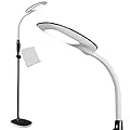 OttLite LED Floor Lamp with USB Charging Port & Tablet Stand - ClearSun LED Technology - 4 Brightness Settings & 3 Color Temperature Modes - Touch Activated Controls, for Home, Reading & Dorms