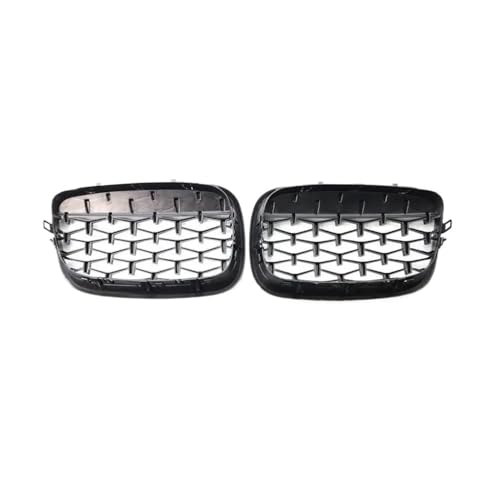 Calandre avant chromée noire en ABS premium pour BMW X5 E70 X6 E71