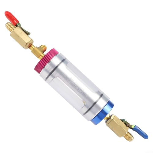 Car R134 Air Conditioning Hose Connector Tool Kit Coolant Oil Filling Analysis Filler Tool Charging Equipment With Observation Window Pressure Gauge For Automobile Maintenance Checks