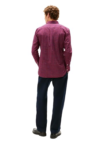 Image of Tommy Hilfiger Men's Long Sleeve Oxford Shirts in Regular Fit, Men's Button Down Shirts, Also Available in Big and Tall