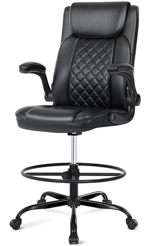 Misolant Drafting Chair with Footrest Ring