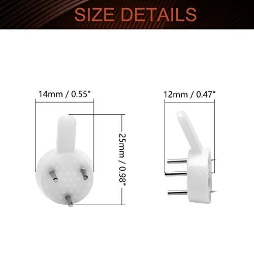 Image of Nails For Hanging Pictures,Picture Hooks Hardwall Hangers for Hardware Concrete Wall Hooks Invisible Nail Hangers Non-Trace Wall Picture Hanger No Damage Stucco 0.98 inch x 0.59 inch (L*W)(20pcs,0.98 inch x 0.59 inch