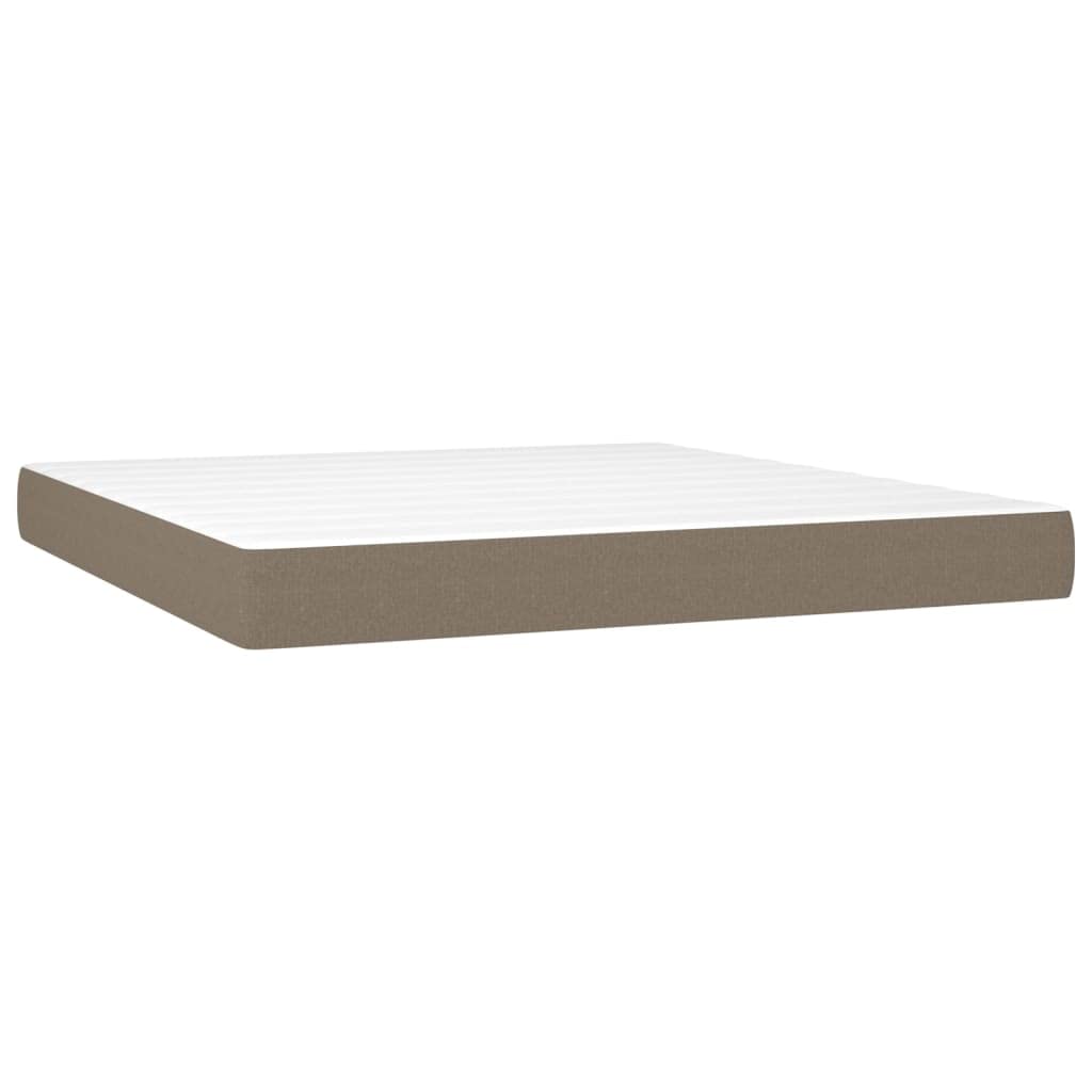 Cama con Colchón de Muelles Ensacados y Cabecero Ajustable, Soporte de Dureza Media para Espalda y Protector de Tela Transpirable, Base de Descanso Estable y Duradera