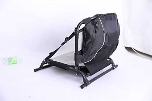 Yundxi Rückenlehne Kajak Sitz Aufbewahrungstasche, Oxford wasserdichte Kajaktasche für Paddelboard im Freien (Grau)