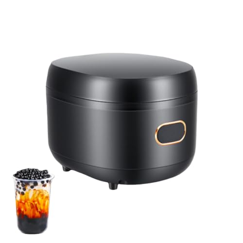 LPYROSE 業務用 タピオカ炊飯器 5L 全自動 スマート調理 保温機能付 大容量 ミルクティー鍋 ブラックパール調理器 (ブラック,5L)
