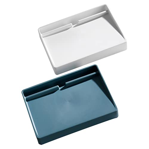 KONTONTY 2 Piezas Caja de jabón Hundir Esponja dispensador de jabón en Espuma envase dispensador de jabón líquido Fregadero Sink jabonera de Ducha contenedor de jabón de baño el plastico