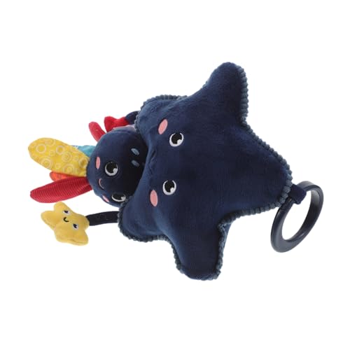 FUNNETOYU Juguete Colgante para Niña Pulpo Oceánico Móvil Sensorial para Cuna y Cochecito Peluche Suave y Lavable Accesorio Portátil y Duradero para Pequeños