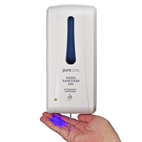 PURECODE Automatic Touch-free Hand Sanitizer Dispenser (1000ml). Motion Sensor Dispenser Touchless Wall Mounted Gel Hand Sanitizer Dispenser For Hospitals, Schools, hotels, airports, work office, etc.