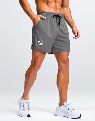 Image of G Gradual Men's Athletic Workout Shorts with Pockets 5 inch /7 inch /9 inch Lightweight Quick Dry Gym Basketball Running Shorts for Men