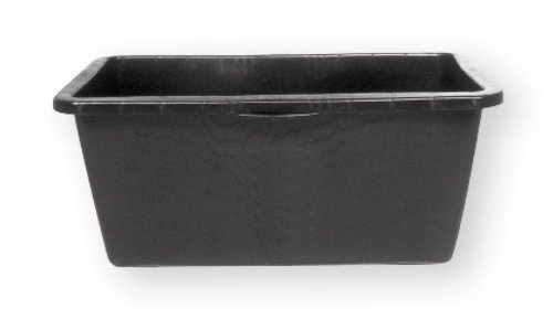 Bergin Mörtelkasten schwarz 90 Liter mit Griffmulden