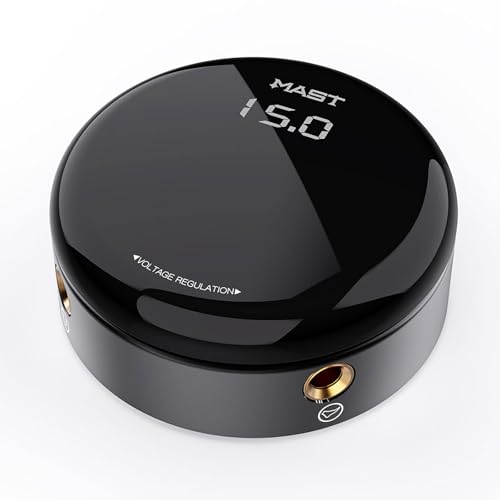 Mast Circle Tattoo Power Supply Dual Digital OLED Screen Adjust Voltage Rotary Tattoo Machine Power Supply Type-c Charge Power Supply for Tattoo Machine Pen
