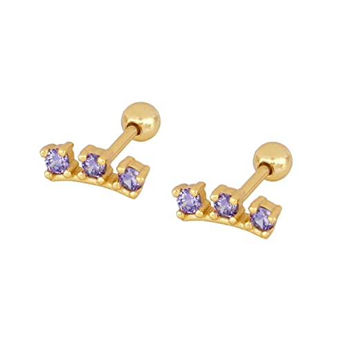 Boucles d'oreilles à tige en argent 925 pour femme, éclat quotidien