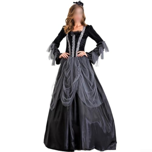 Tenue d'Halloween rétro victorienne aux finitions soignées