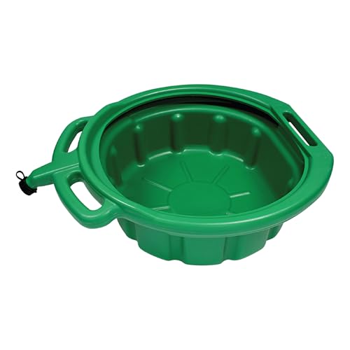 LUMAX Green 3.75 Gallon Plastic Oil Drain Pan, LX-1631
