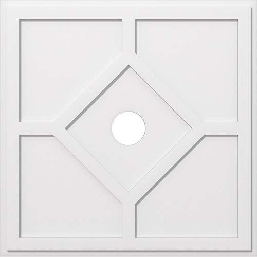 Ekena Millwork CMP38EY-05000 Embry Architectural Grade PVC Contemporary Urethane Ceiling Medallions 38"OD x 5"ID x 13 1/4"C x 1"P