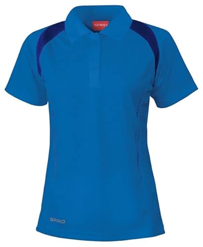 Spiro S177F Ladies Team Spirit Polo Shirt - Royal/Navy - M